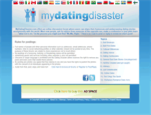 Tablet Screenshot of mydatingdisaster.com